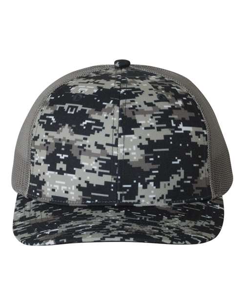 Richardson Patterned Snapback Trucker Cap - 112P