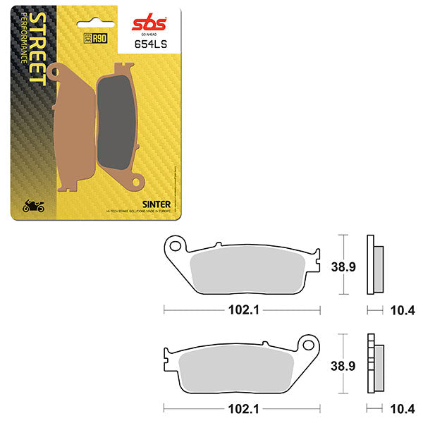 SBS PERFORMANCE LS SINTER REAR BRAKE PAD (6260654108)