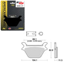 SBS HIGH POWER & NOISE REDUCTION CARBON FRONT BRAKE PAD (6510669108)