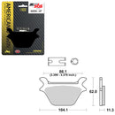 SBS HIGH POWER & NOISE REDUCTION CERAMIC FRONT BRAKE PAD (6490669108)