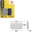 SBS DUAL CARBON FRONT FOR RACE USE ONLY BRAKE PAD (6290678108)