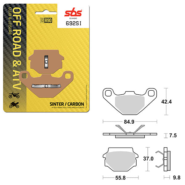 SBS ATV/UTV SINTER BRAKE PAD (6240692108)