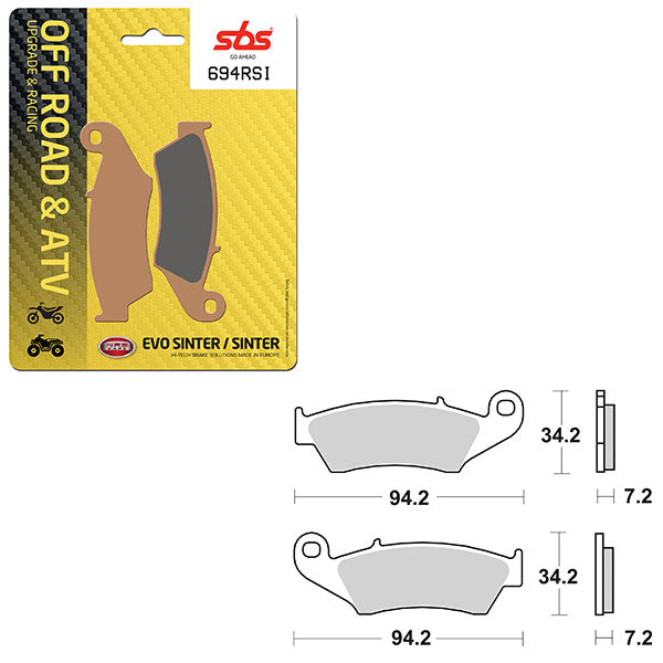 SBS ATV/UTV EVO SINTER BRAKE PAD (6280694108)