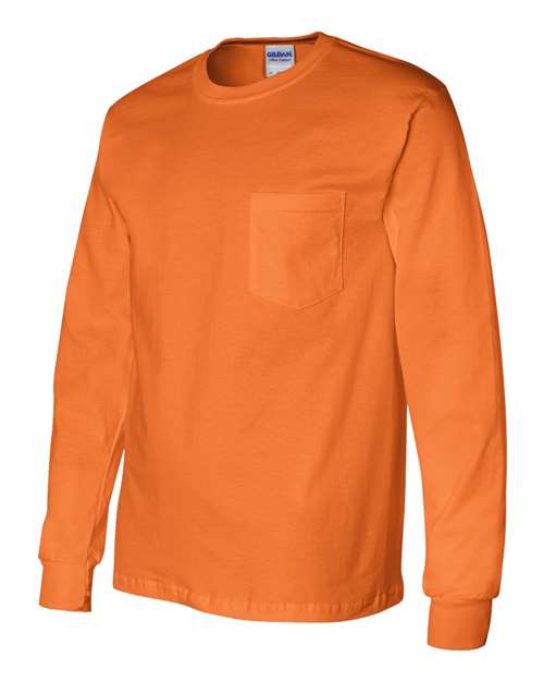 Gildan Ultra Cotton® Long Sleeve Pocket T-Shirt - 2410