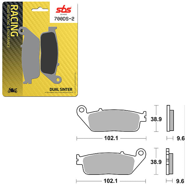 SBS BRAKE PAD 700DS-2 (6410700108)