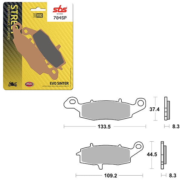 SBS SP EVO SINTER FRONT BRAKE PAD (6390704108)