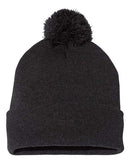 Sportsman Pom-Pom 12" Knit Beanie - SP15