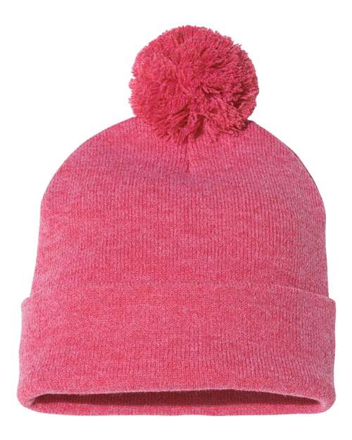 Sportsman Pom-Pom 12" Knit Beanie - SP15