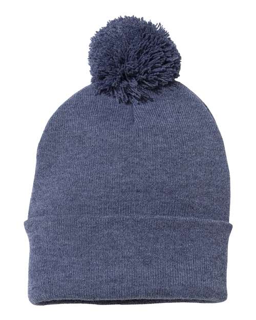 Sportsman Pom-Pom 12" Knit Beanie - SP15