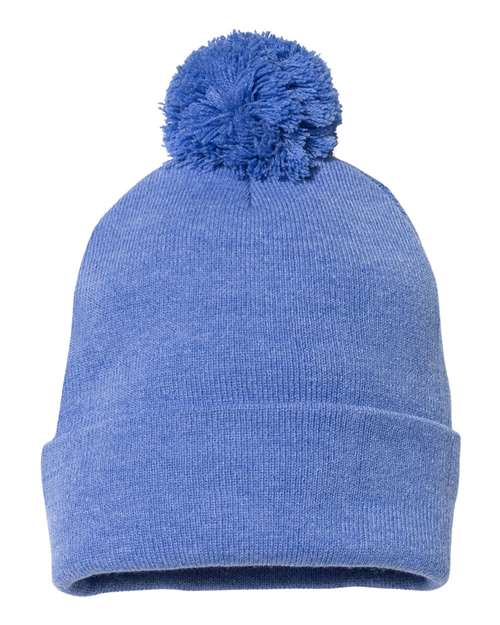 Sportsman Pom-Pom 12" Knit Beanie - SP15