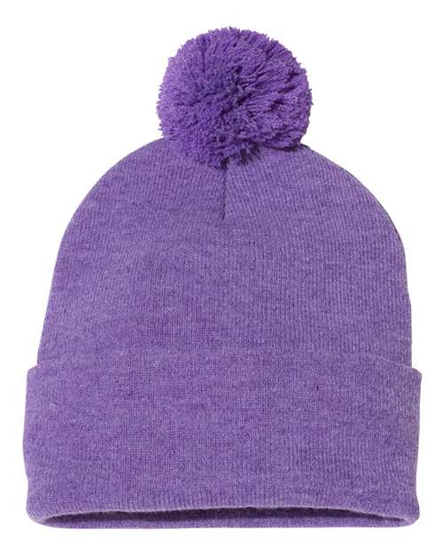 Sportsman Pom-Pom 12" Knit Beanie - SP15