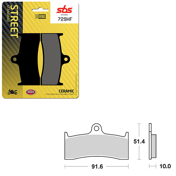 SBS ATV/UTV CERAMIC BRAKE PAD (6190729108)