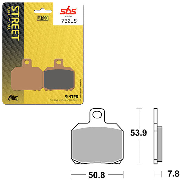 SBS PERFORMANCE LS SINTER REAR BRAKE PAD (6260730108)