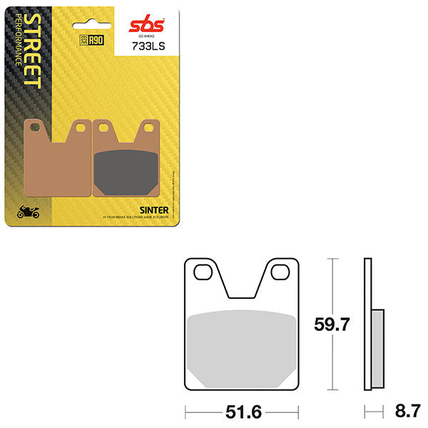 SBS PERFORMANCE LS SINTER REAR BRAKE PAD (6260733108)