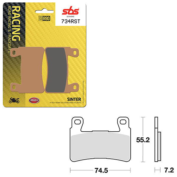 SBS ROAD RACING & TRACKDAYS SINTER FRONT BRAKE PAD (6470734108)