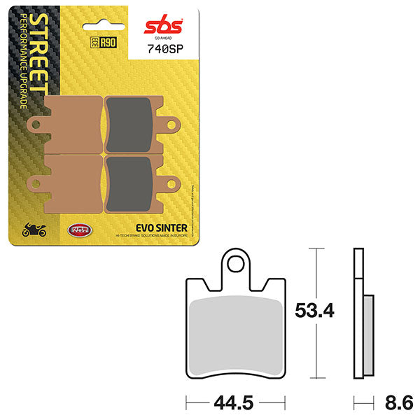 SBS SP EVO SINTER FRONT BRAKE PAD (6390740108)