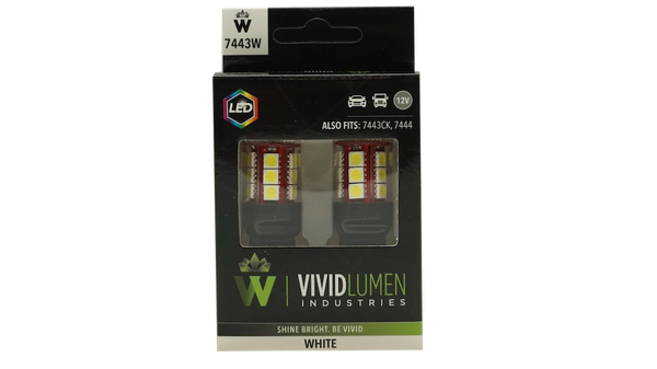 Long Lasting Led Bulbs 7443 White Pair