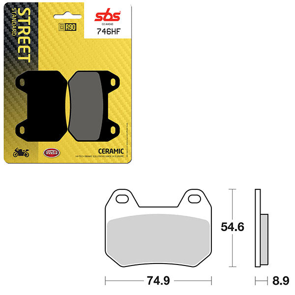 SBS ATV/UTV CERAMIC BRAKE PAD (6190746108)