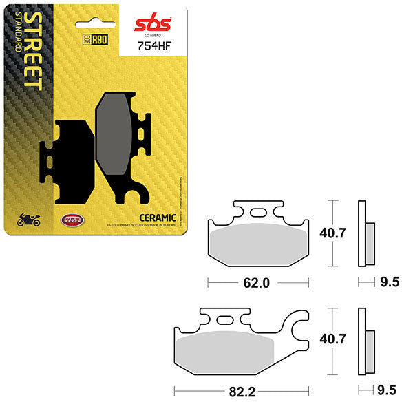 SBS ATV/UTV CERAMIC BRAKE PAD (6190754108)