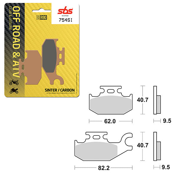 SBS ATV/UTV SINTER BRAKE PAD (6240754108)