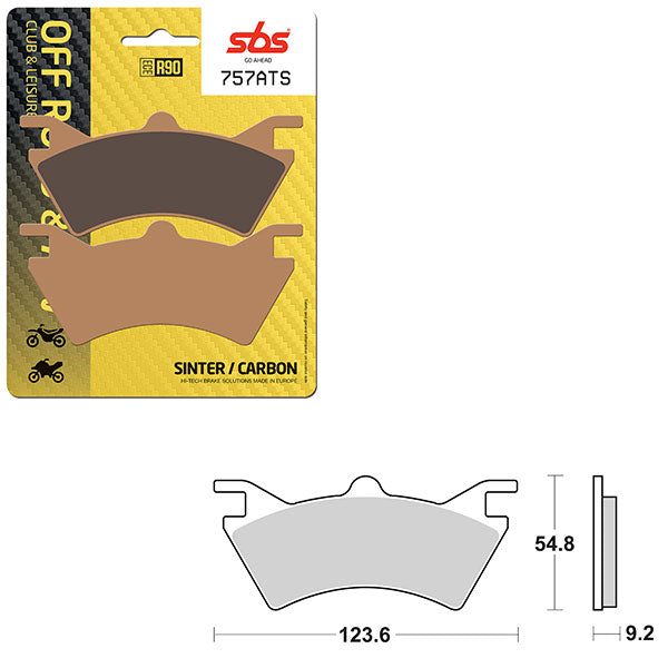 SBS ATV/UTV SINTER BRAKE PAD (6460757108)