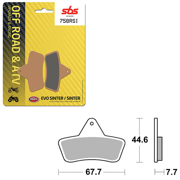 SBS ATV/UTV EVO SINTER BRAKE PAD (6280758108)