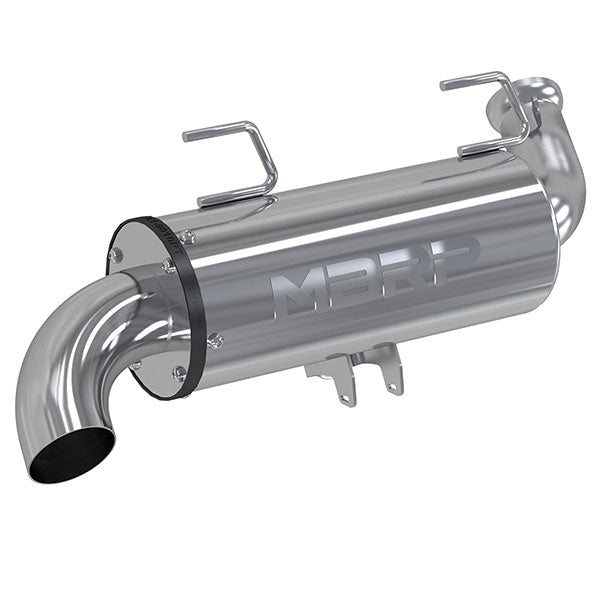 MBRP Single Slip-On Performance Series Exhaust (AT-9525PT) Polaris | MunroIndustries.com