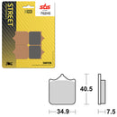SBS PREFORMANCE SINTER BRAKE PAD 762HS (6250762108)