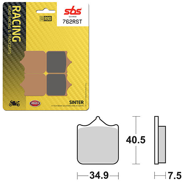 SBS ROAD RACING & TRACKDAYS SINTER FRONT BRAKE PAD (6470762108)