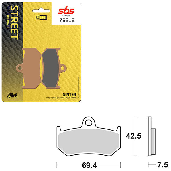 SBS PERFORMANCE LS SINTER REAR BRAKE PAD (6260763108)