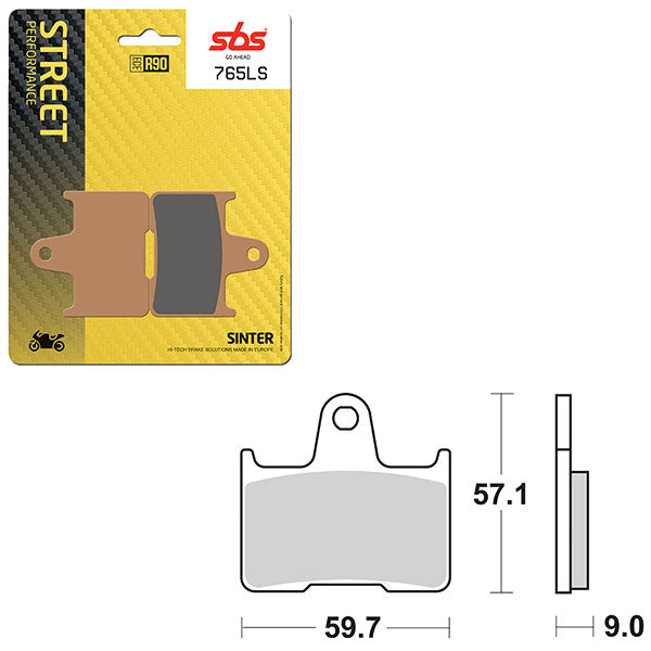 SBS PERFORMANCE LS SINTER REAR BRAKE PAD (6260765108)