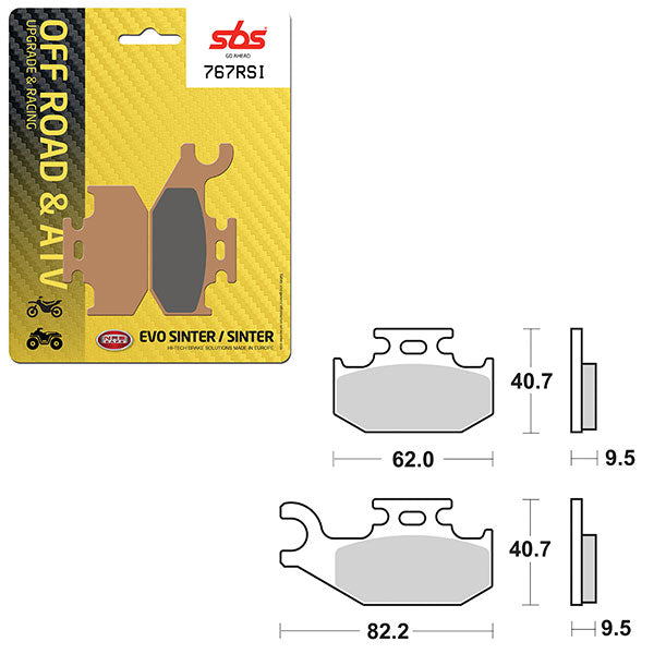 SBS ATV/UTV EVO SINTER BRAKE PAD (6280767108)