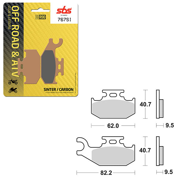 SBS ATV/UTV SINTER BRAKE PAD (6240767108)