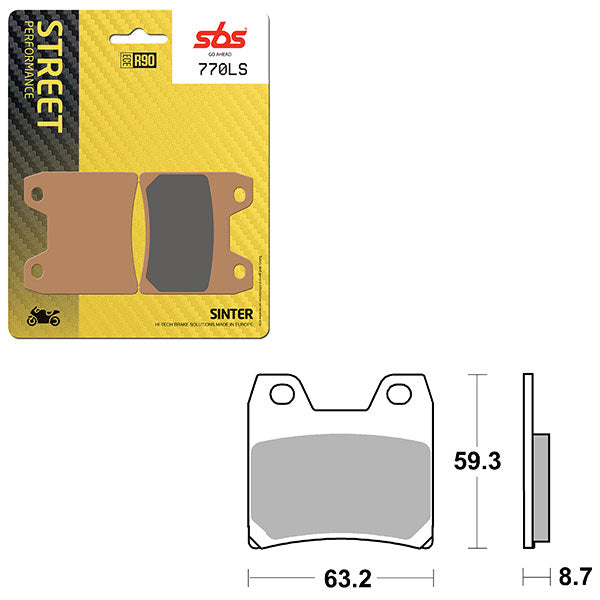 SBS PERFORMANCE LS SINTER REAR BRAKE PAD (6260770108)