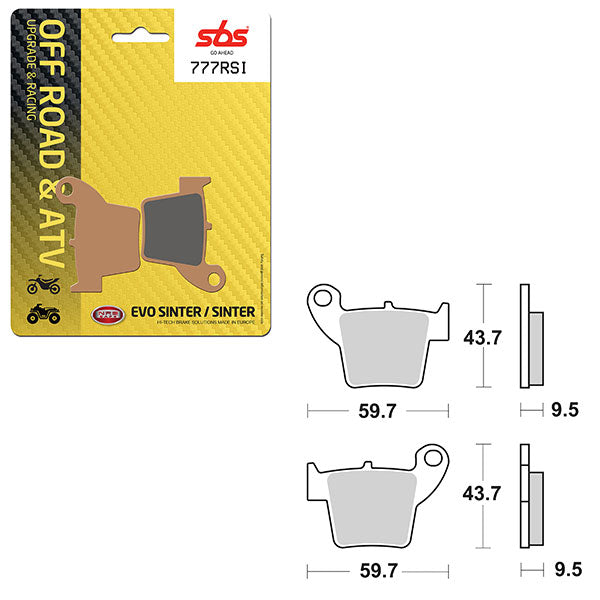 SBS ATV/UTV EVO SINTER BRAKE PAD (6280777108)