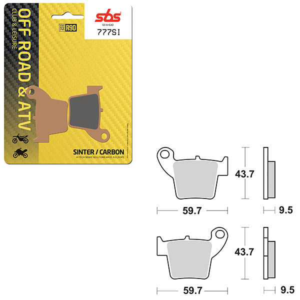 SBS ATV/UTV SINTER BRAKE PAD (6240777108)