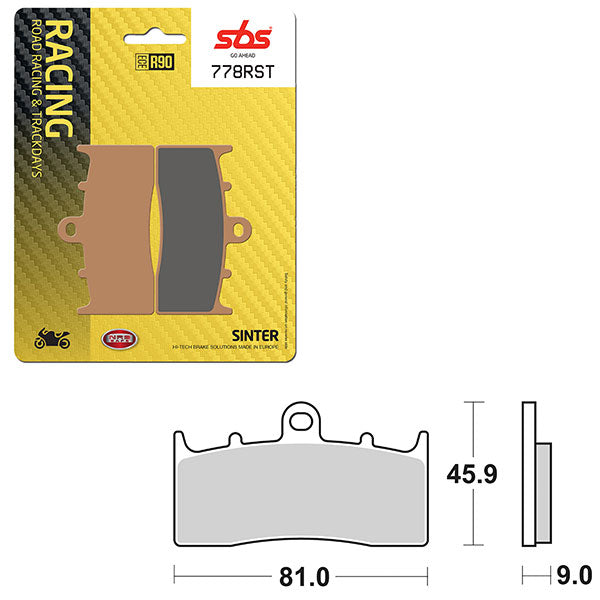 SBS ROAD RACING & TRACKDAYS SINTER FRONT BRAKE PAD (6470778108)