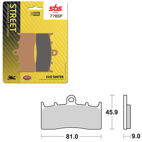 SBS SP EVO SINTER FRONT BRAKE PAD (6390778108)