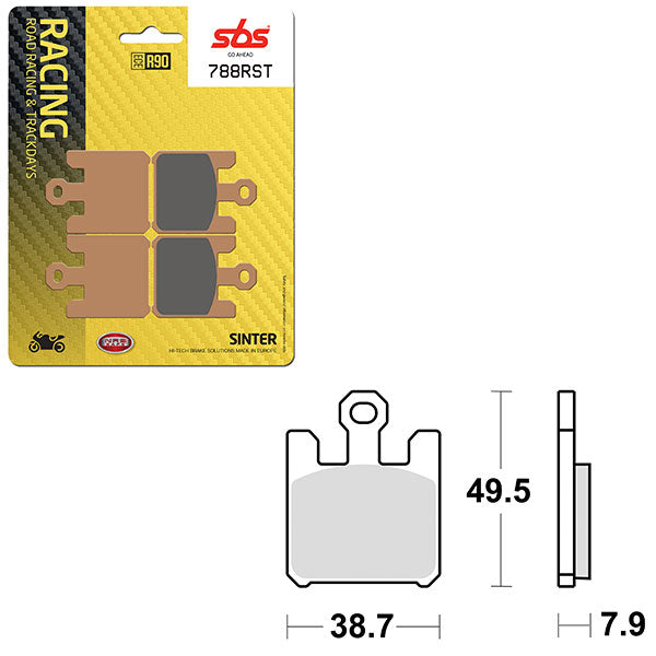 SBS ROAD RACING & TRACKDAYS SINTER FRONT BRAKE PAD (6470788108)