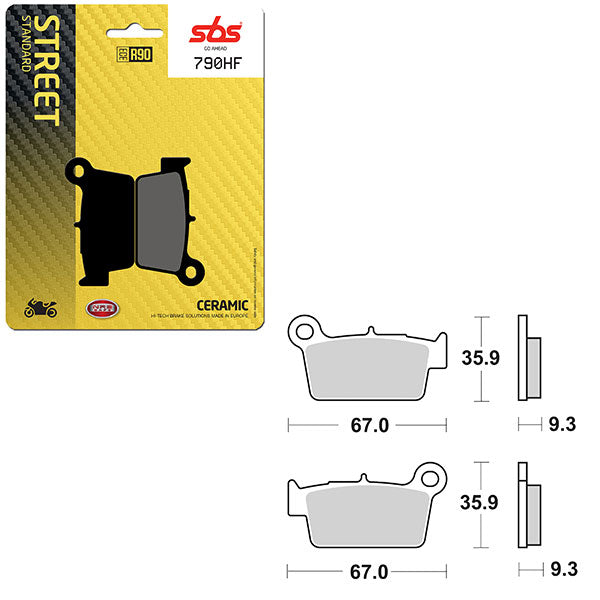 SBS ATV/UTV CERAMIC BRAKE PAD (6190790108)