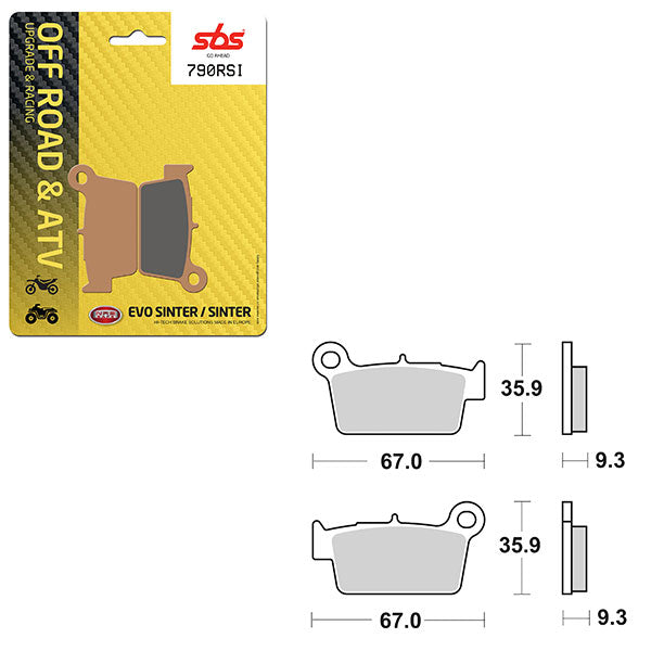 SBS ATV/UTV EVO SINTER BRAKE PAD (6280790108)