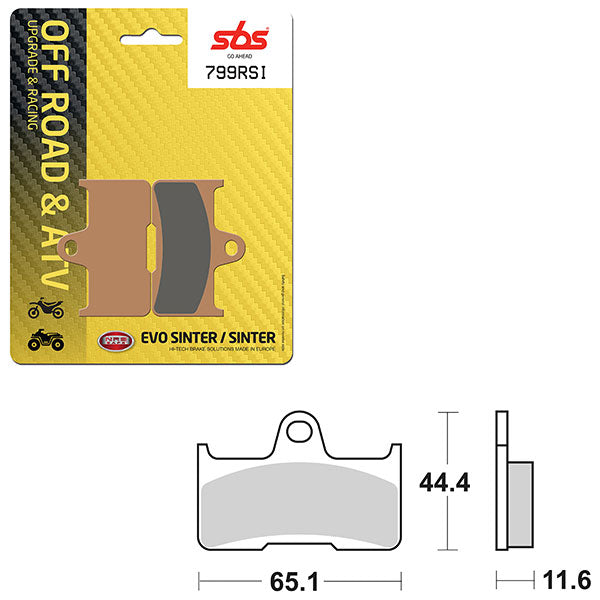 SBS ATV/UTV EVO SINTER BRAKE PAD (6280799108)