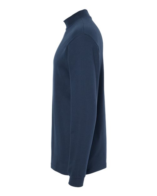 King Fashion Jersey Interlock Mockneck Long Sleeve T-Shirt - KF4600