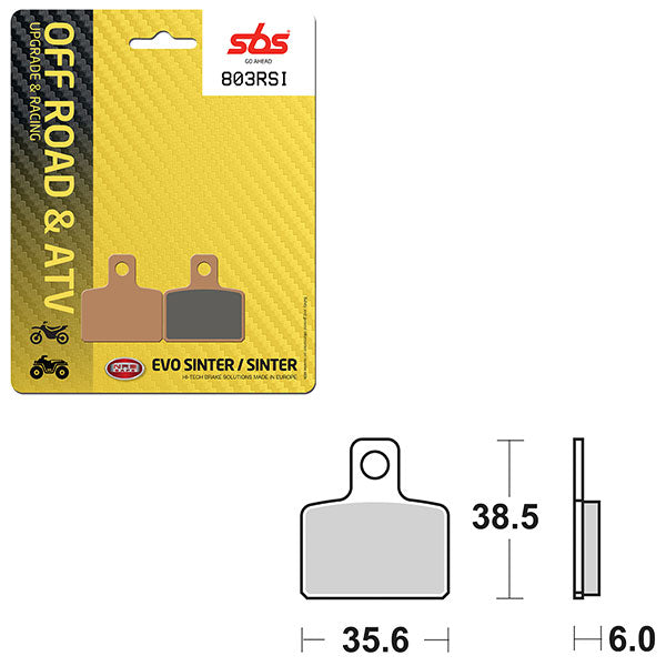 SBS ATV/UTV EVO SINTER BRAKE PAD (6280803108)