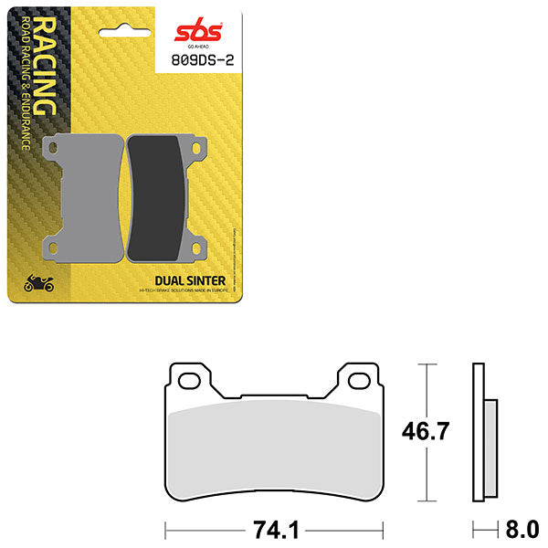 SBS BRAKE PAD 809DS-2 (6410809108)