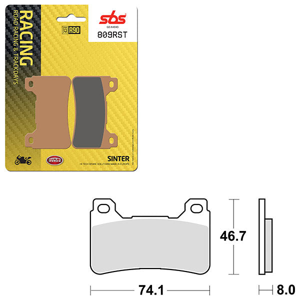 SBS ROAD RACING & TRACKDAYS SINTER FRONT BRAKE PAD (6470809108)