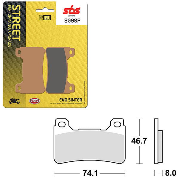 SBS SP EVO SINTER FRONT BRAKE PAD (6390809108)