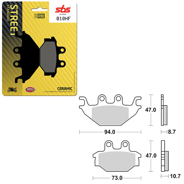 SBS ATV/UTV CERAMIC BRAKE PAD (6190810108)