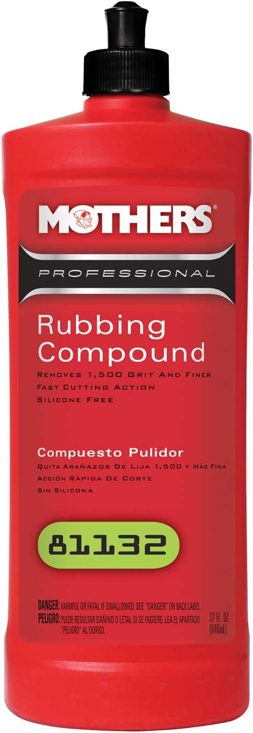 Mothers Polishes Waxes Cleaners Inc. - Professional Rubbing Compound 32 oz - MPWC - 81132