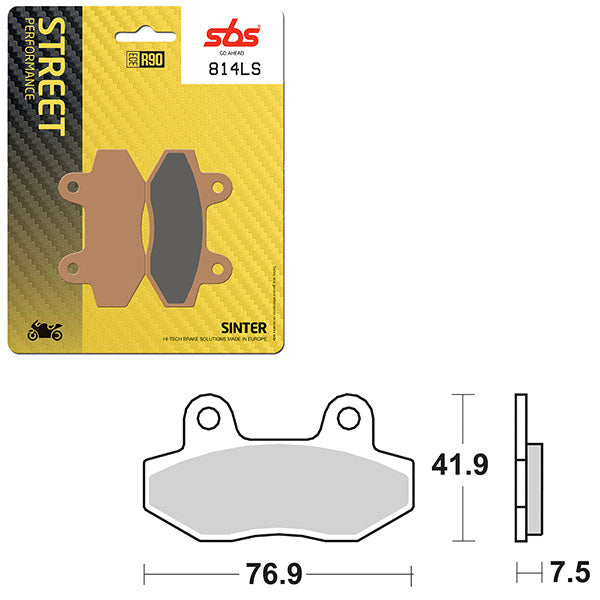 SBS PERFORMANCE LS SINTER REAR BRAKE PAD (6260814108)